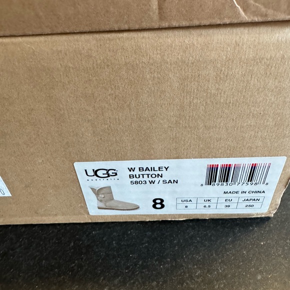 UGG Women's Tan Sheepskin Boots - Picture 3 of 8